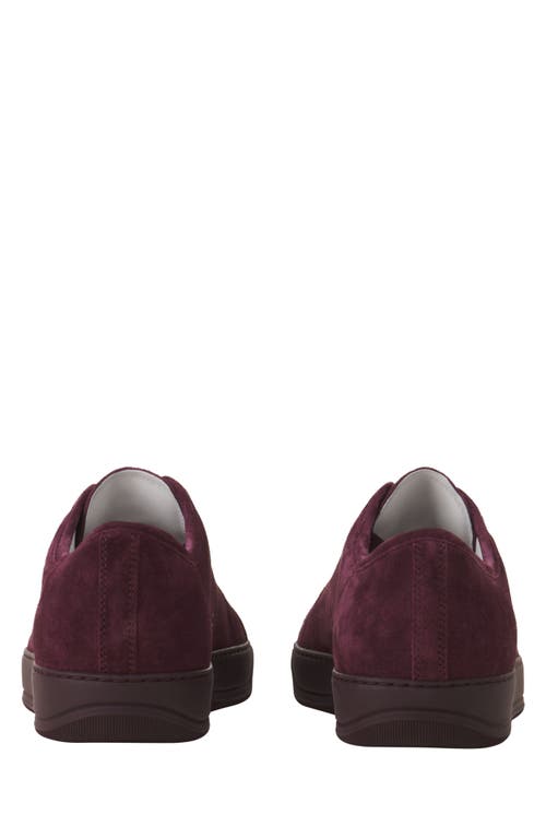 Lanvin Dbb1 Leather And Suede Sneakers In Purple