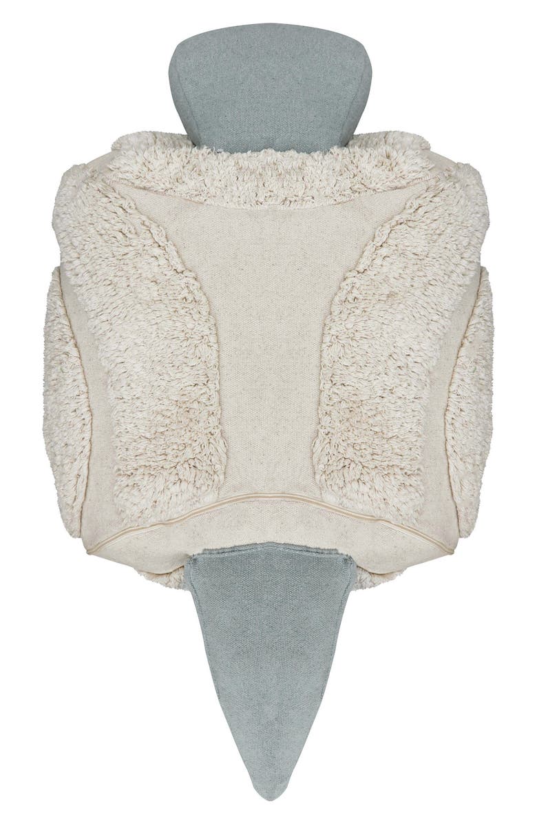 Lorena Canals Mr. Snail Pouf, Alternate, color, Natural Vintage Blue