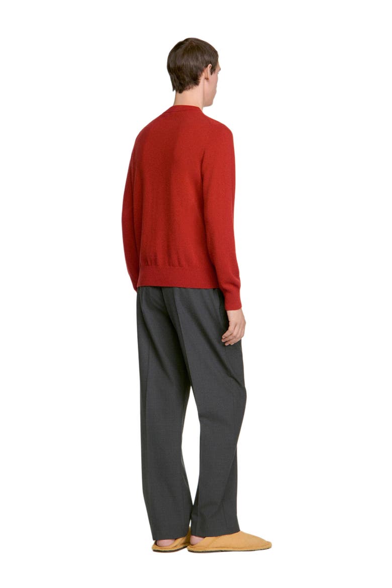 Cashmere crew neck sweater, Alternate, color, Burnt orange