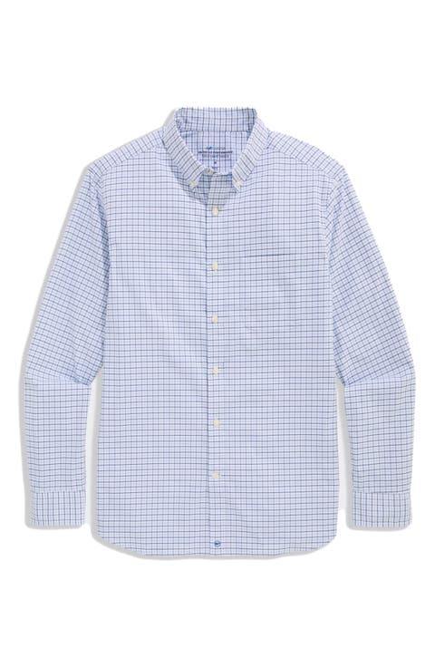 Wauwinet Performance Cotton Blend Button-Down Shirt