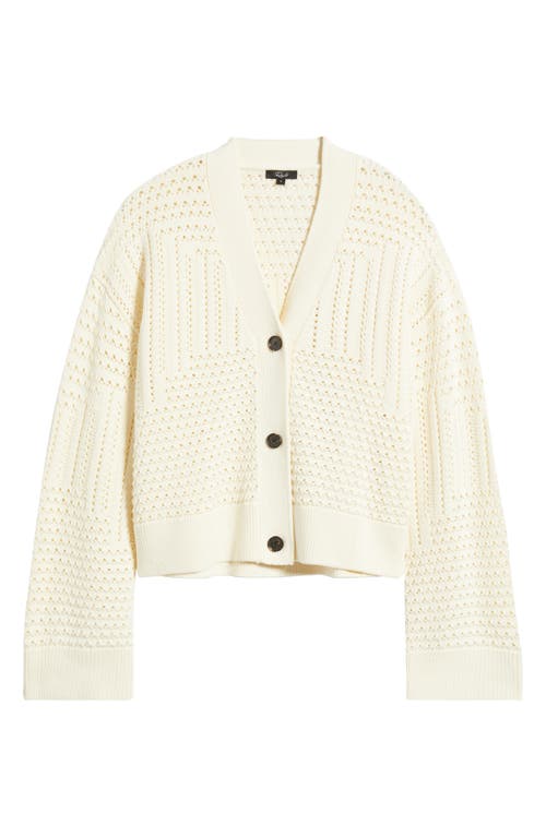 Rails Geneva Cotton Cardigan In White