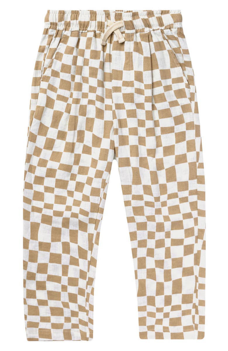 Rylee + Cru Ryder Check Print Pants, Main, color, 
