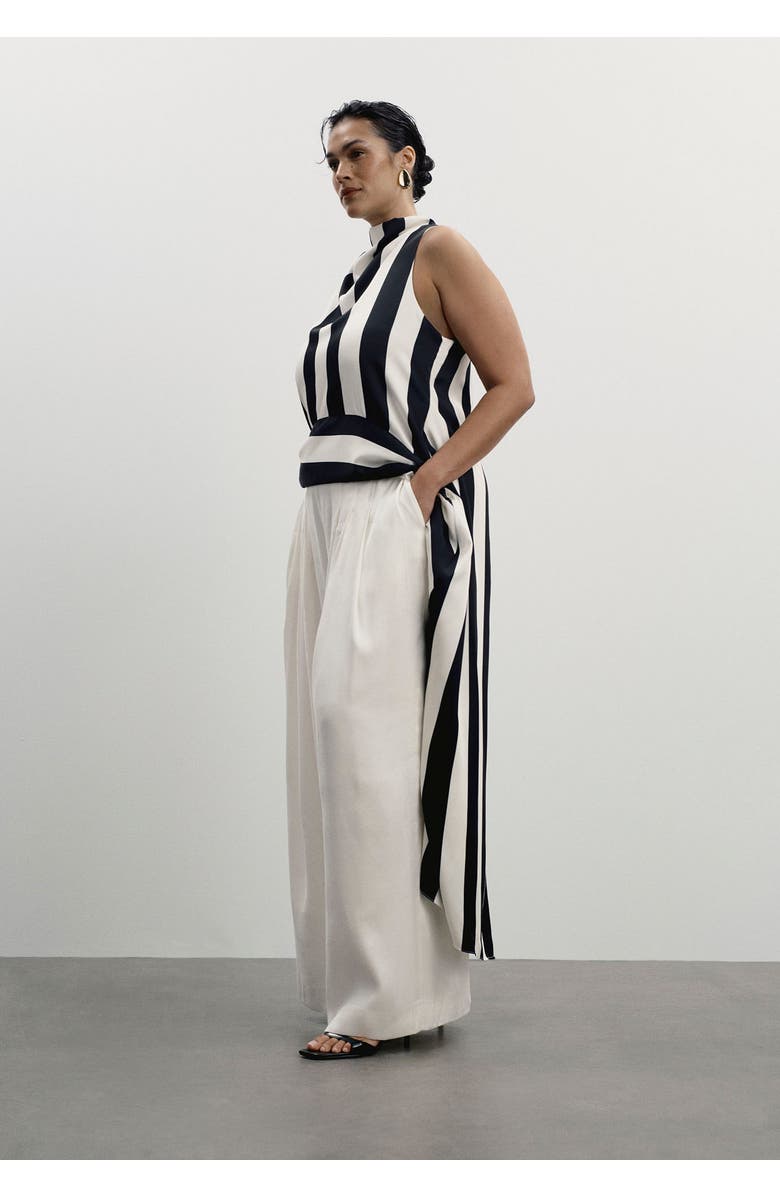 11 Honoré Pleated Wide-Leg Pant, Alternate, color, Vanilla Ice