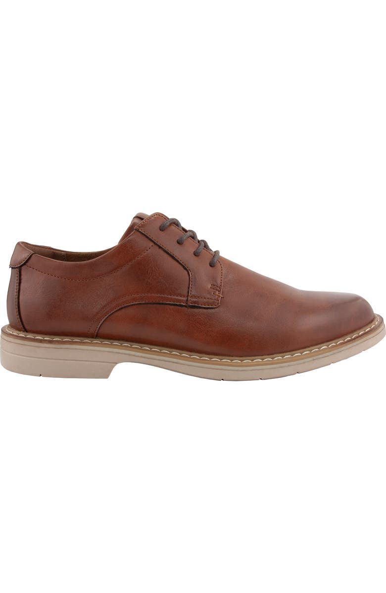Deer Stags Belmont Plain Toe Derby, Alternate, color, Cognac