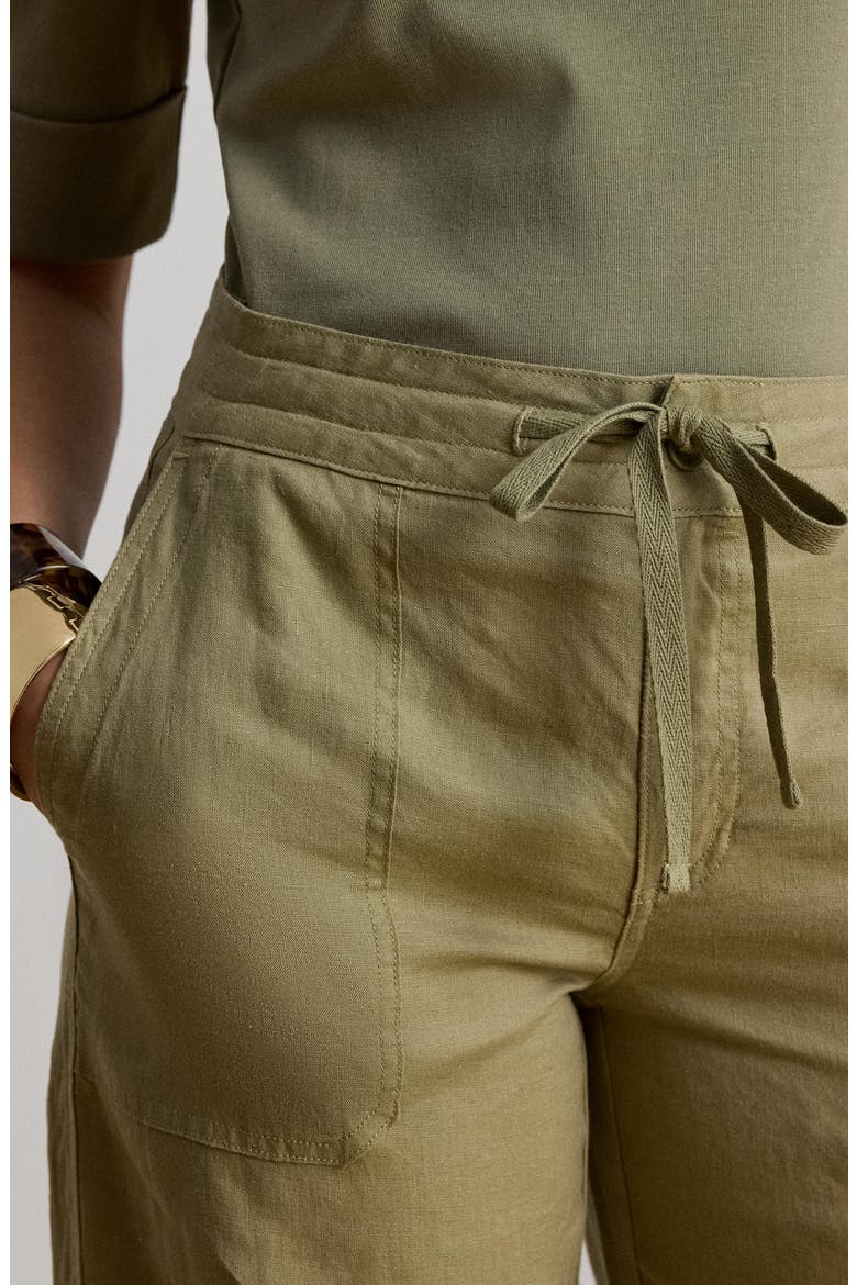Linen Wide Leg Pants, Alternate, color, LIGHT AGAVE GREEN