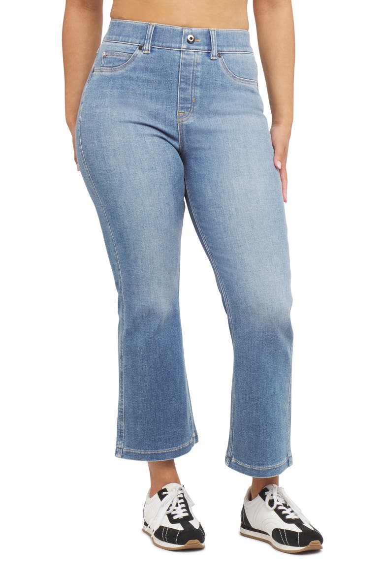 SPANXshape™ EveryWear Kick Flare Jeans, Main, color, STONEWASHED BLUE