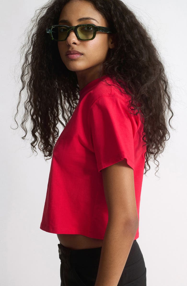 Brooklyn Industries Live Work Create Cotton Crop Graphic T-Shirt, Alternate, color, 