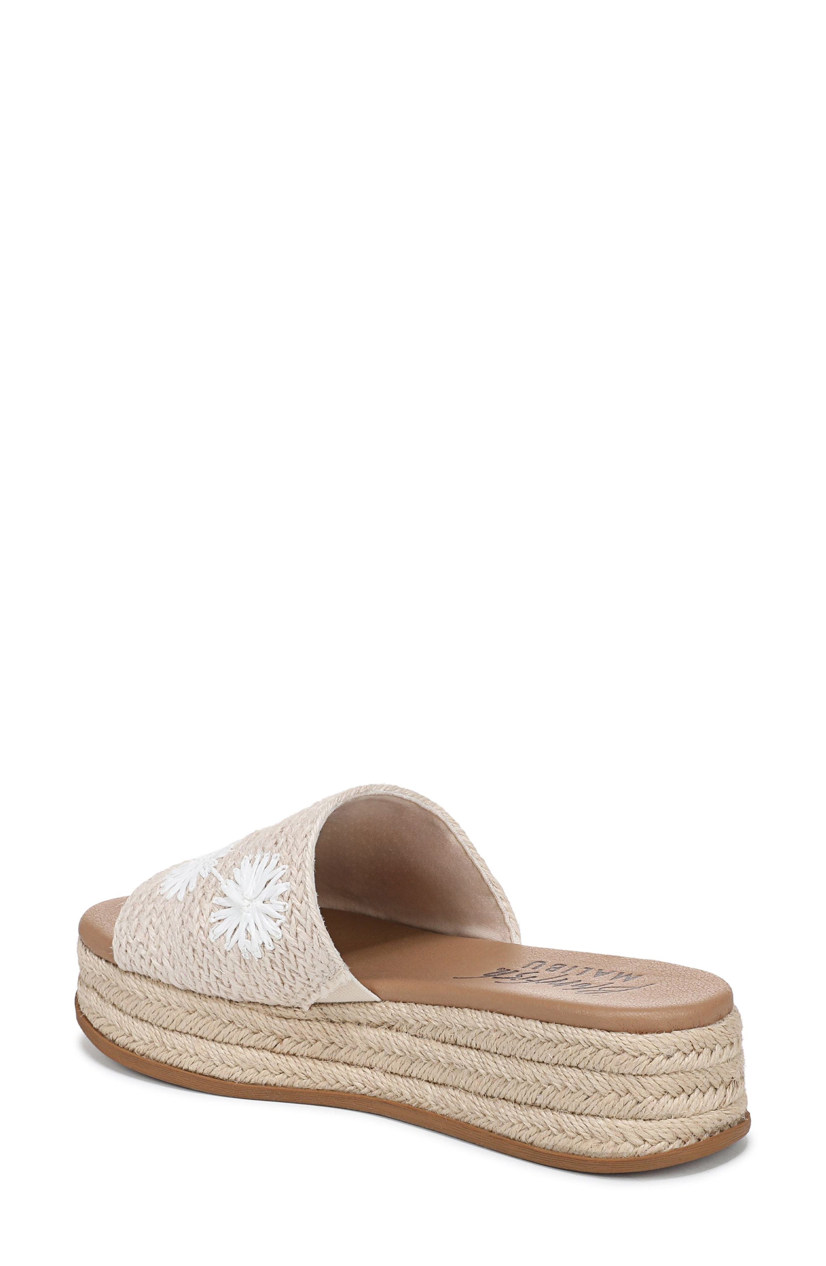 Marshlo Sun Platform Slide Sandal, Alternate, color, LIGHT BEIGE FLORAL JUTE