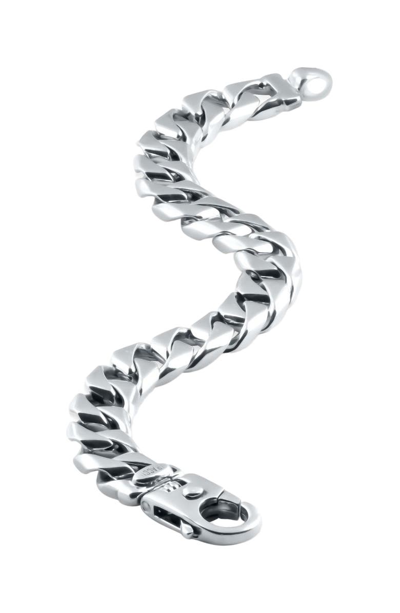 Bliss Diamond Solid 107.8 gram Platinum 11.5mm Heavy Franco Link Lobster Clasp Bracelet 8.5", Alternate, color,