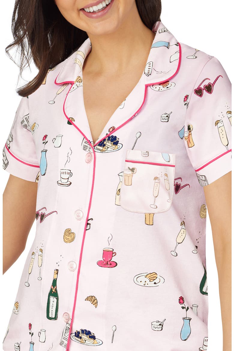 Classic Shorty Pajamas, Alternate, color, LETS DO BRUNCH