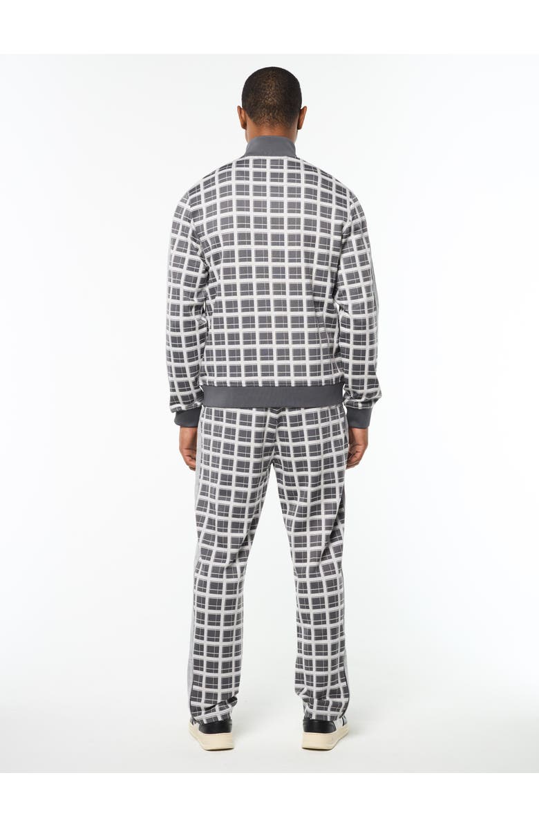 Sergio Tacchini Damarindo Check Track Jacket, Alternate, color, Quiet Grey