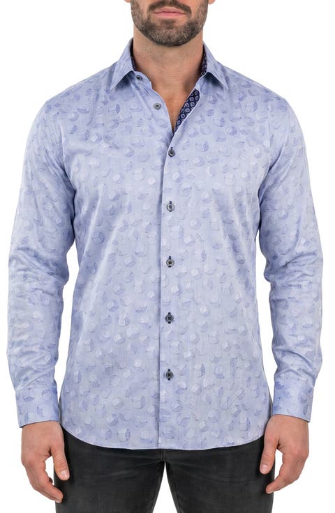 Fibonacci Contemporary Fit Button-Up Shirt
