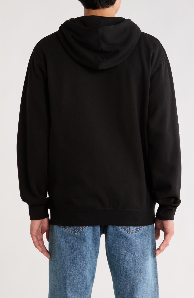 Brixton Woodburn Grpahic Hoodie, Alternate, color, Black