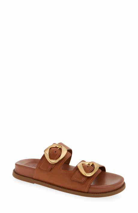 Schutz Olga Buckle Sporty Slide Sandal