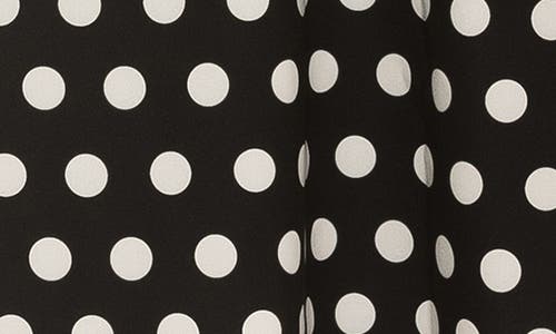 Alexia Admor Larisa Fit & Flare Dress In Black White Polka Dots