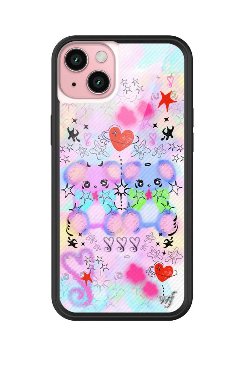 Cotton Candy Teddies iPhone Case, Main, color, Purple