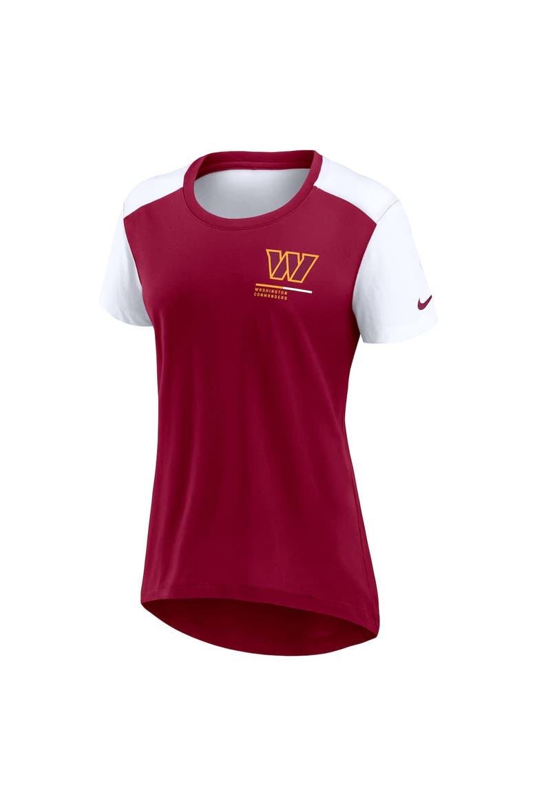 Women's Nike  Burgundy Washington Commanders Performance Fashion T-Shirt, Alternate, color, Burgundy