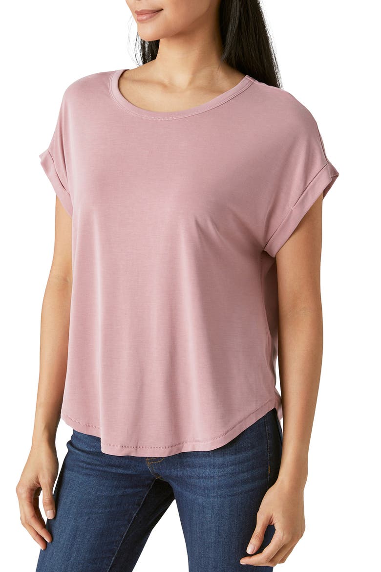 Sandwash Dolman T-Shirt, Alternate, color, NOSTALGIA ROSE