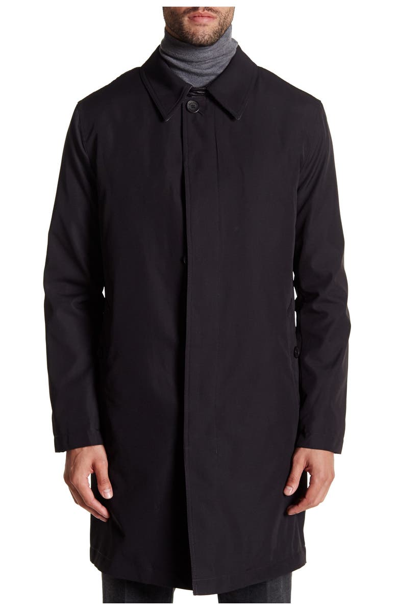 Cole Haan Solid Trench Rain Coat, Alternate, color,
