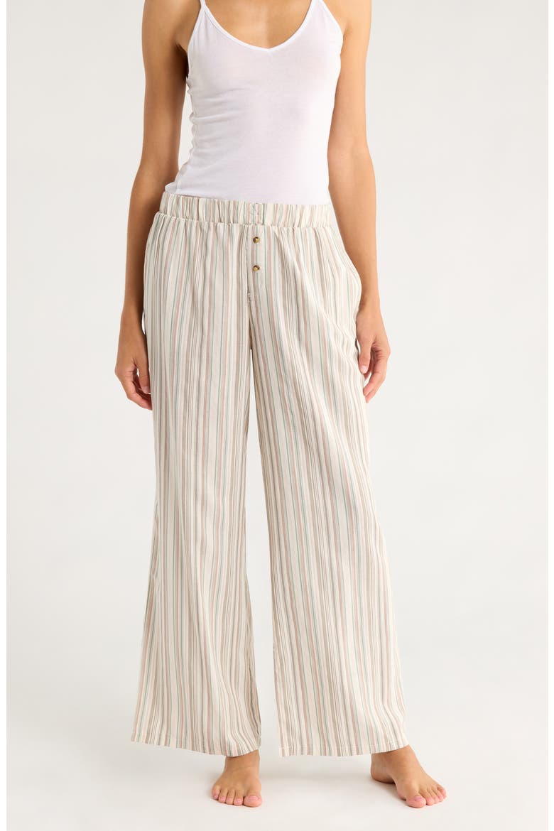 Hangout Stripe Pajama Pants, Main, color, HAZEL STRIPE