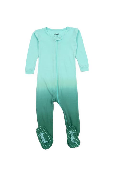 Footed Printed Cotton Pajamas, Solids, Stripes & Tie Dye (Baby)