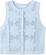 MANGO Openwork Knit Vest