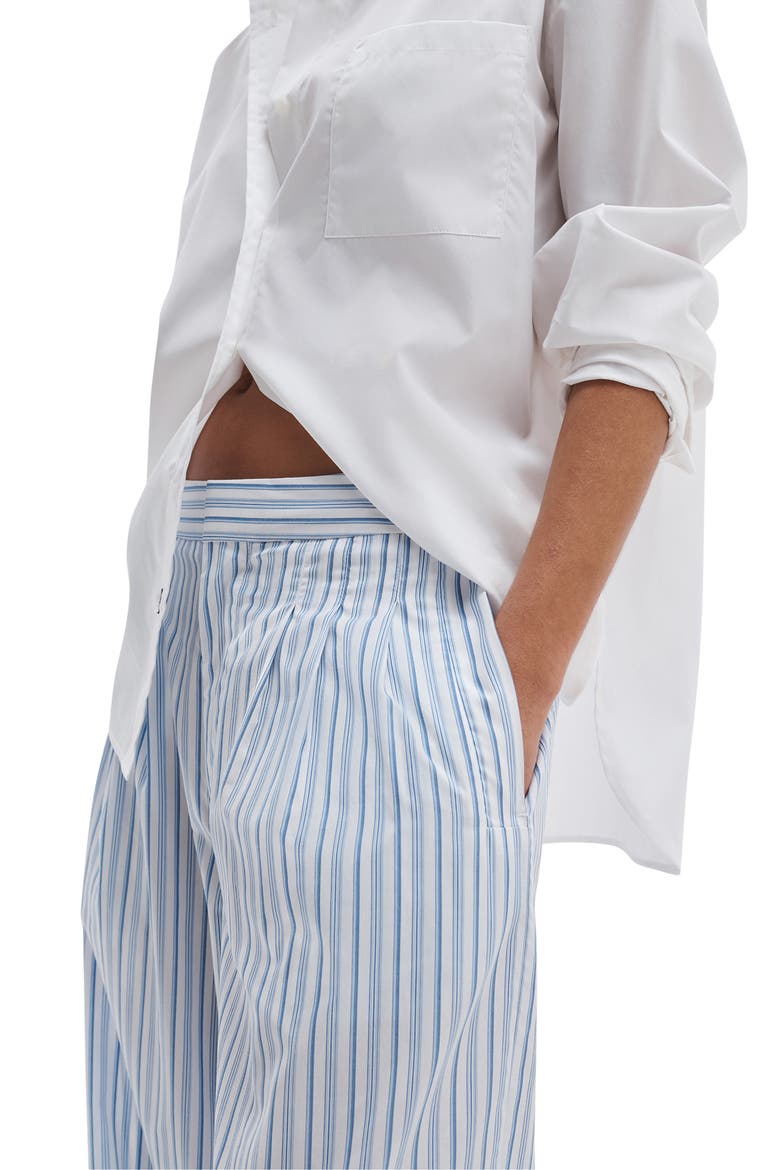 Chappell Stripe Cotton Poplin Pants, Alternate, color, BABY BLUE STRIPE