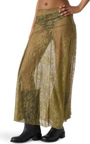 Steve Madden Veera Lace Maxi Skirt