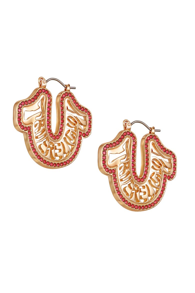Logo horseshoe hoop, Alternate, color, ROSEGOLDTONE