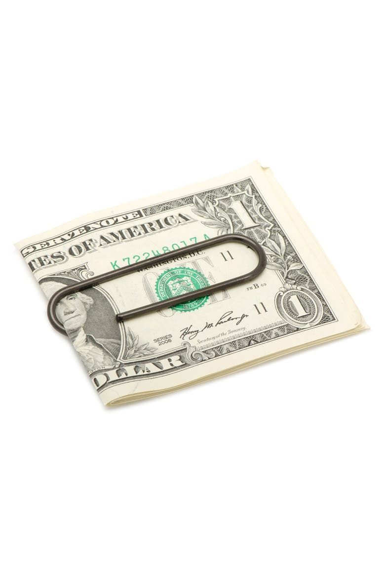 Ox and Bull Trading Co. Paper Clip Money Clip, Alternate, color, BLACK