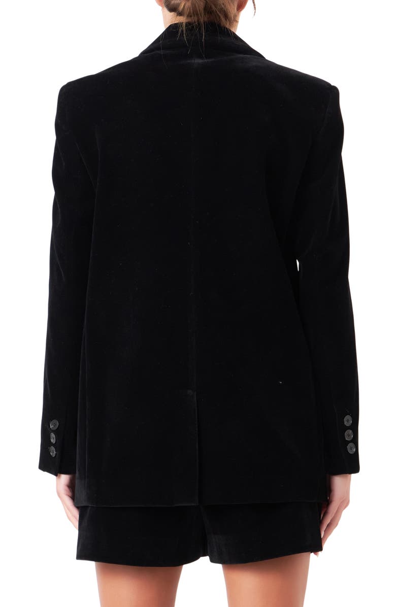 Grey Lab Oversize Velvet Blazer, Alternate, color,