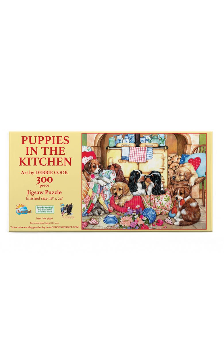 Puppies in the Kitchen 300 piece Jigsaw Puzzle for Adults, Alternate, color, Multicolor