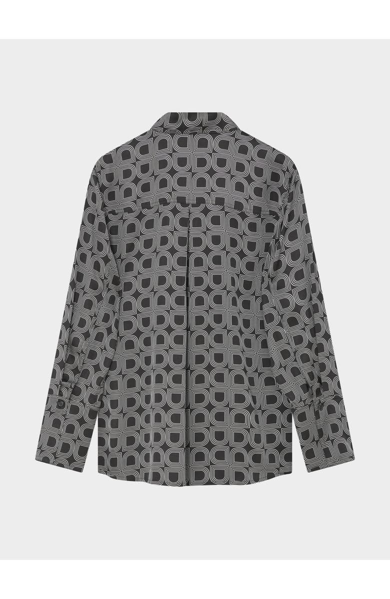 DAY Birger et Mikkelsen Plymo Printed Long Sleeve Shirt, Alternate, color, Black