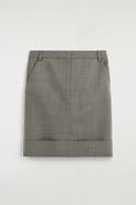 COS Turn-up Wool-blend Pencil Skirt
