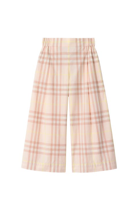 Check Cotton Trousers