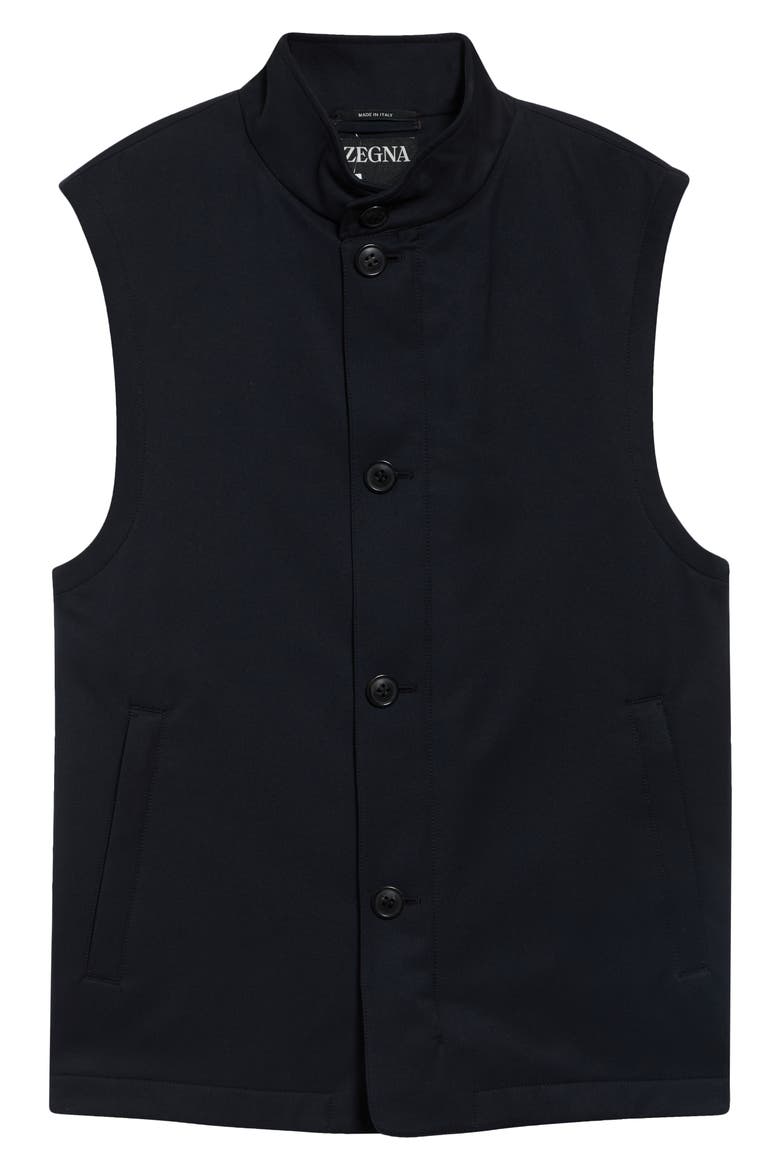 Button Front Vest, Alternate, color, NAVY BLUE