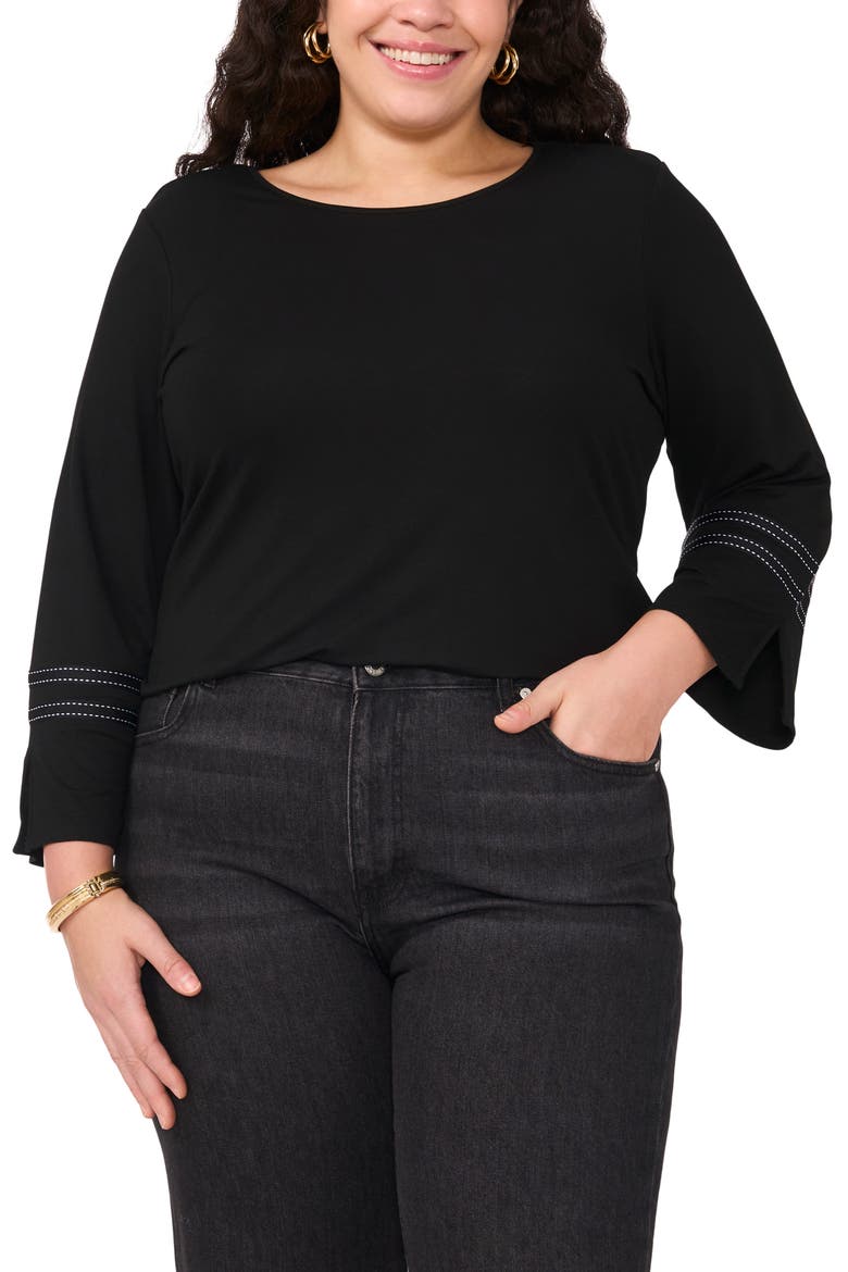 Vince Camuto Contrast Stitch Knit Top (Women) | Nordstromrack