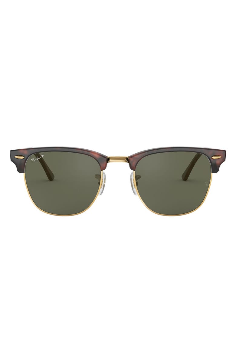Ray-Ban Clubmaster 49mm Polarized Sunglasses, Main, color,