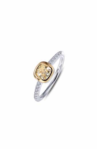 Bezel Cushion Two-Tone Ring