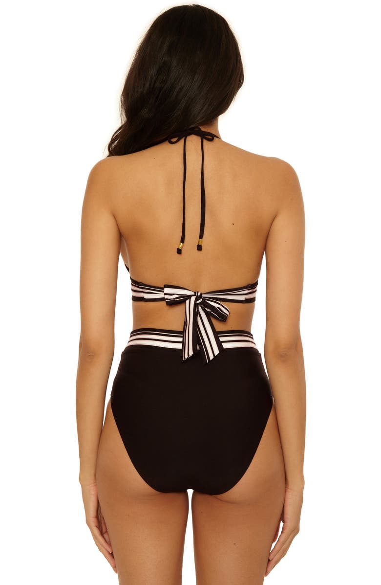 Trina Turk Bougainvillea Reversible High Waist Bikini Bottoms, Alternate, color, Multi