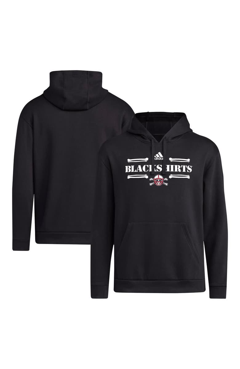 adidas Men's adidas Black Nebraska Huskers Blackshirts Pullover Hoodie, Main, color, 