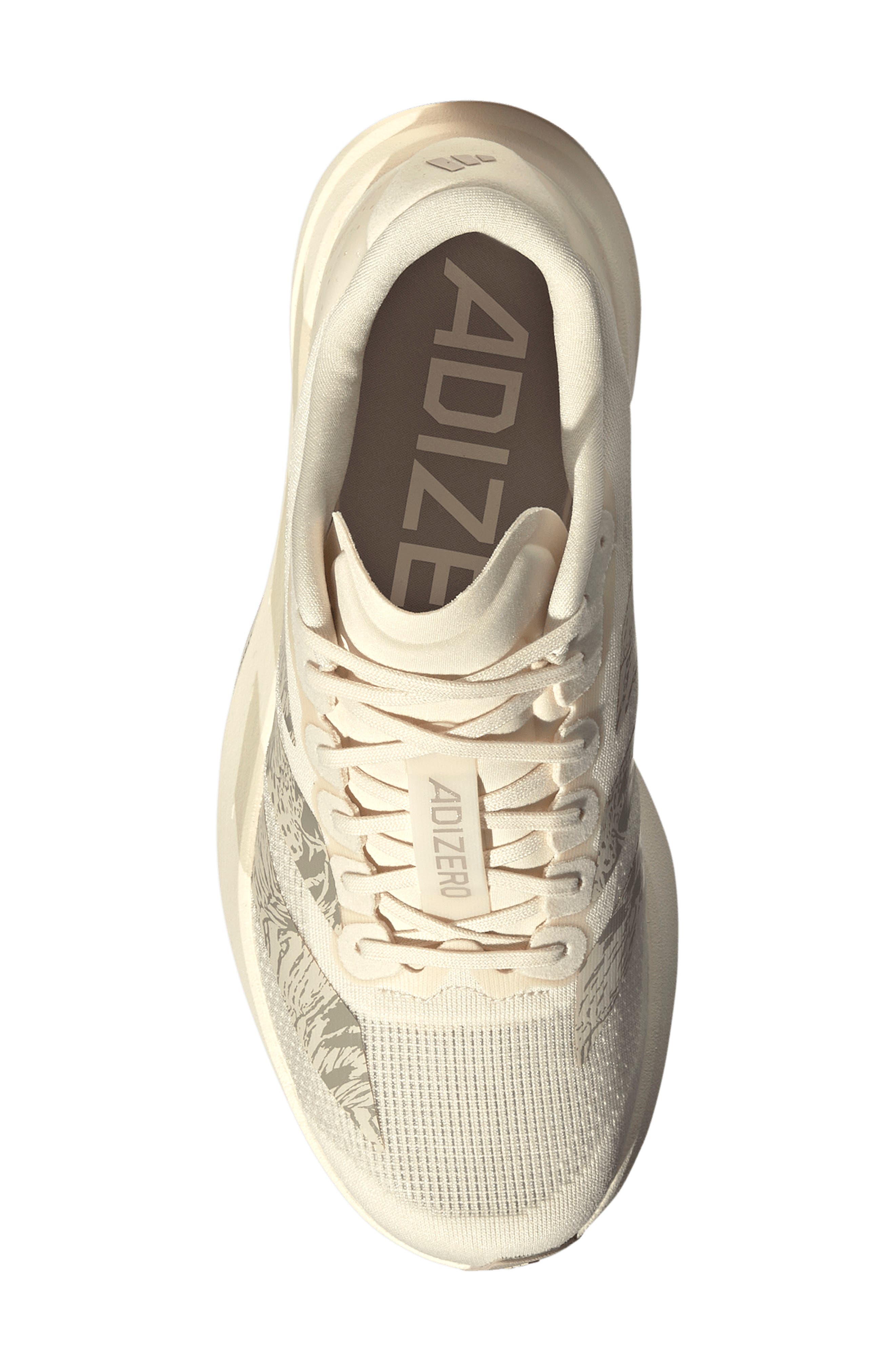 Adizero Evo SL Running Shoe, Alternate, color, WONDER WHITE/ LINEN/ TAUPE