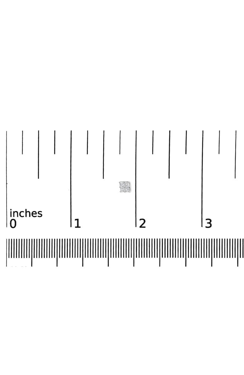 Haus of Brilliance 10KT White Gold Diamond Composite Stud Earring, Alternate, color, White