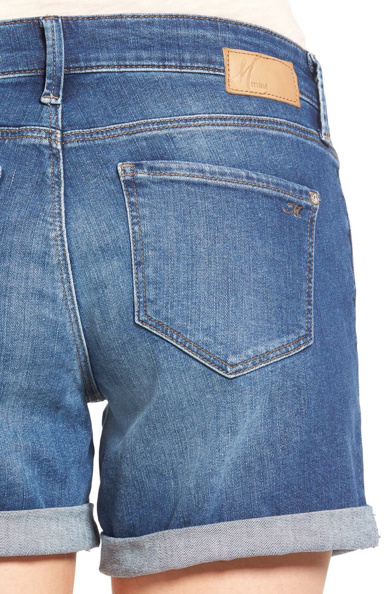 Mavi Jeans Marla Roll Cuff Denim Shorts, Alternate, color, 