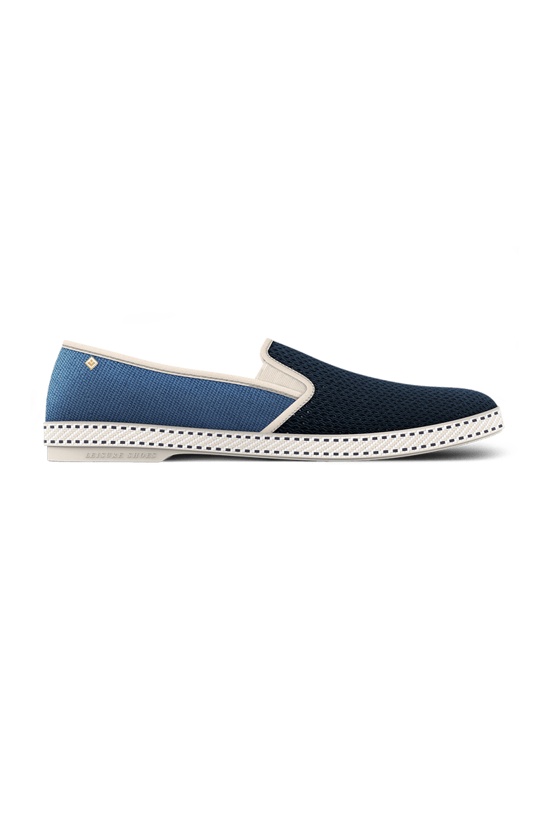 Rivieras Classic Match Cotton Cavas & Mesh, Main, color, Light Blue & Navy