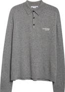 Acne Studios Kluxey Light Richard Yak Hair 
Wool Polo Sweater