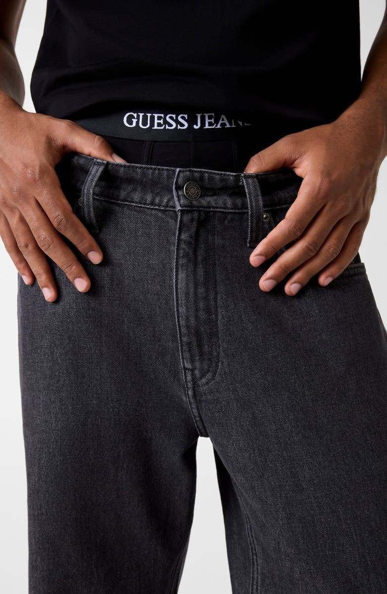 GUESS G16 Relaxed Straight Leg Jeans, Alternate, color, Vintage Black Wash