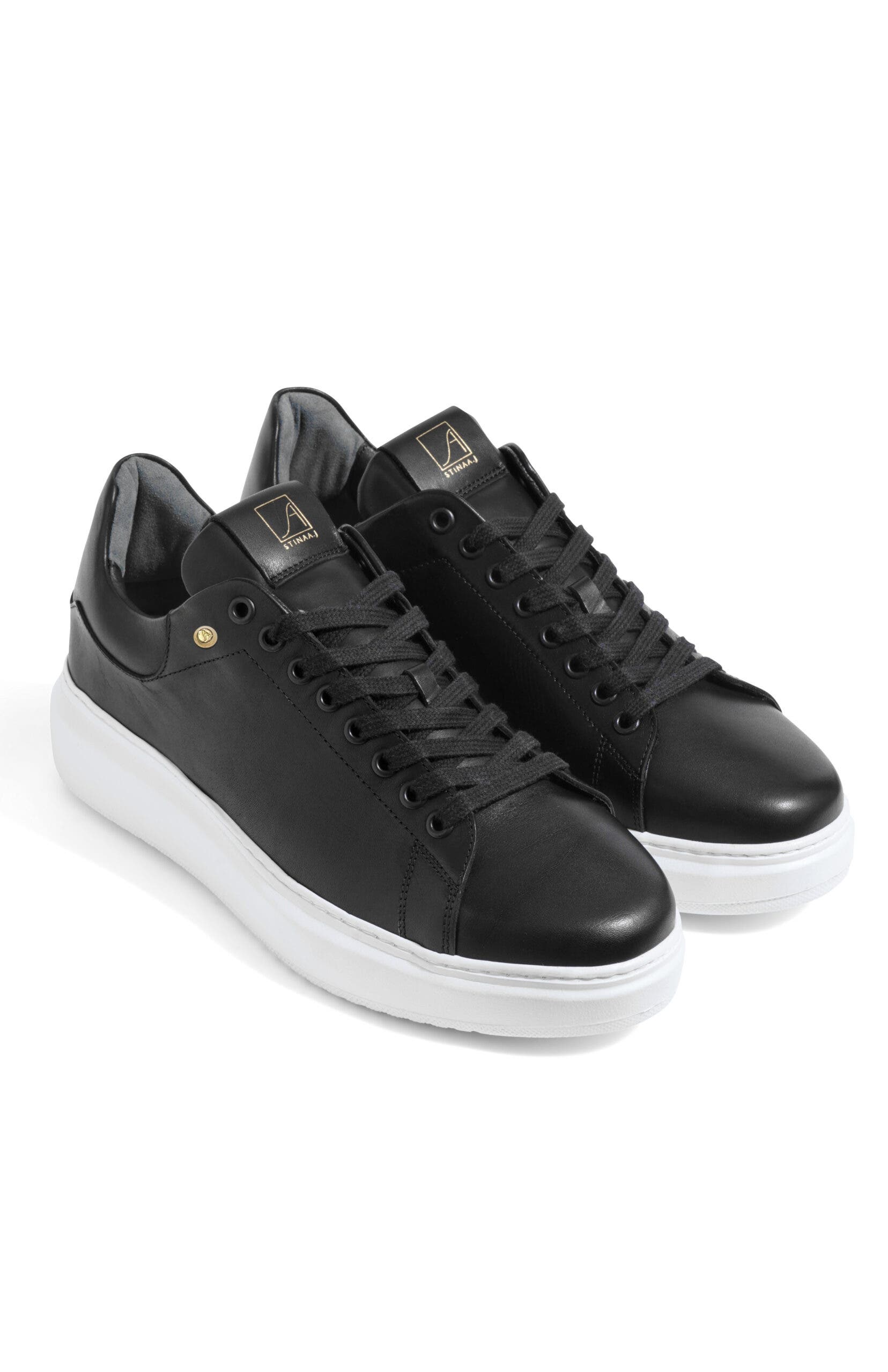 Stinaa.J Hugo Orthopedic Sneakers, Alternate, color, Black Leather White Sole