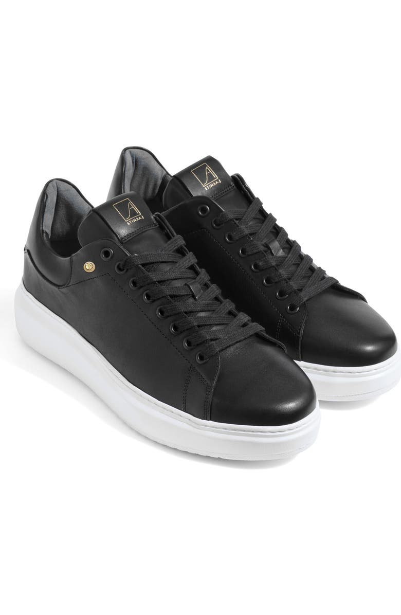 Stinaa.J Hugo Orthopedic Sneakers, Alternate, color, Black Leather White Sole