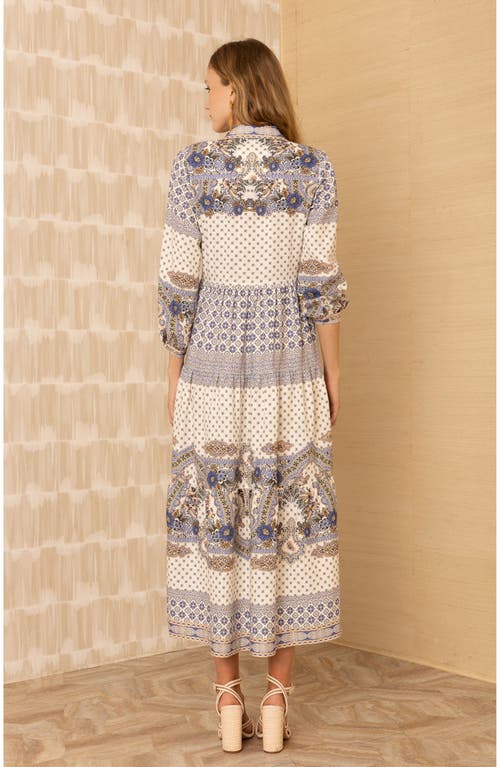 Hale Bob Zora Linen Maxi Dress In White